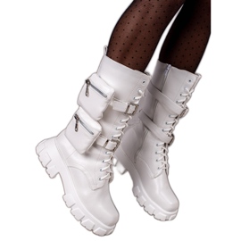 TRENDI Divatmunkások zsebekkel fehér