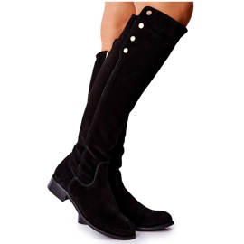 Lewski Shoes Velúr bőr csizma Lewski 2840 fekete Lewski Shoes Velúr bőr csizma Lewski 2840 fekete