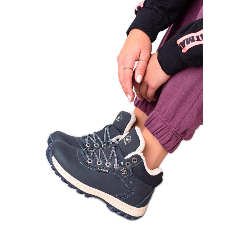 Ax Boxing Meleg túracipő sötétkék