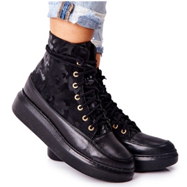 Lewski Shoes Sportbőr cipő Lewski 3034 Black Camo fekete Lewski Shoes Sportbőr cipő Lewski 3034 Black Camo fekete