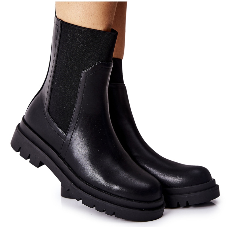 Vinceza Női meleg csizma Fekete Nikiera