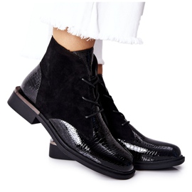 Velúr meleg csizma Sergio Leone BT401 fekete