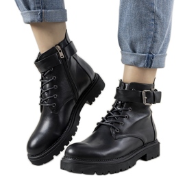 Black Cross Jeans Amadis női csizma fekete