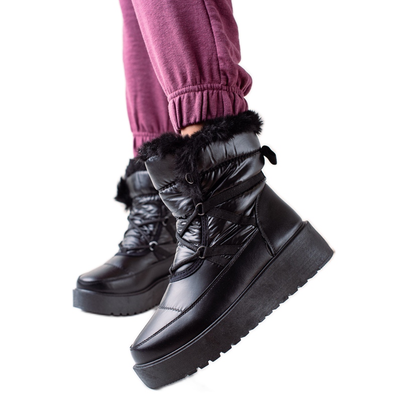 S. BARSKI Czarne Śniegowce S.BARSKI fekete S. BARSKI Czarne Śniegowce S.BARSKI fekete