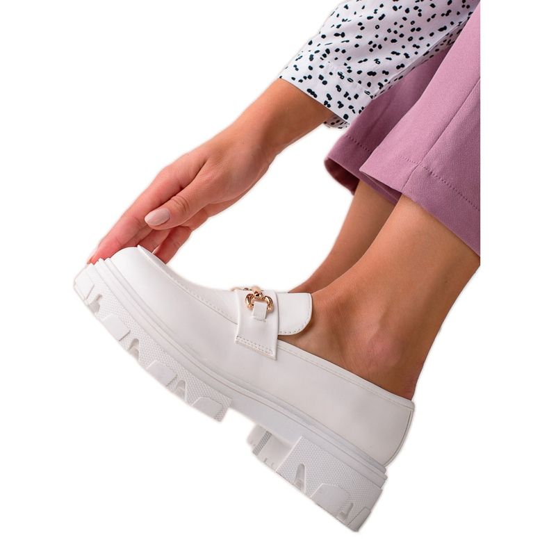 Diamantique Eco bőr cipők fehér