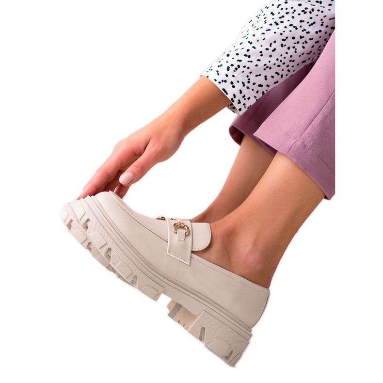 Diamantique Eco bőr cipők bézs