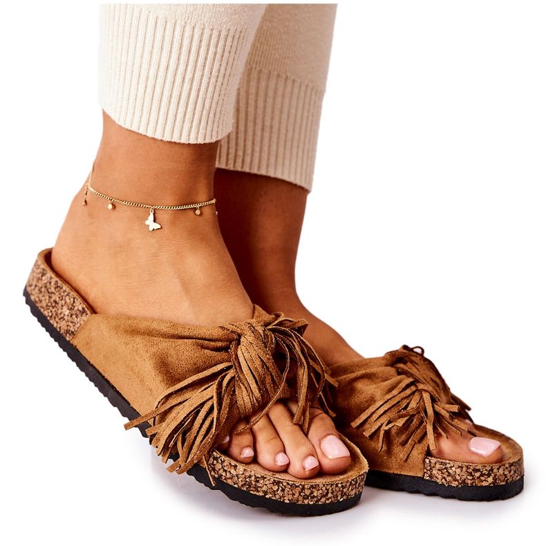 FW1 Camel Taryne Cork talppapucs barna