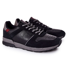 Férfi sportcipők Memory Foam Big Star Black II174084 fekete