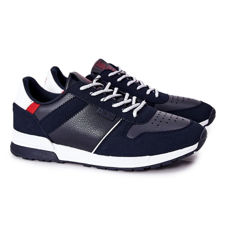 Férfi sportcipők Memory Foam Big Star Navy Blue II174083 kék