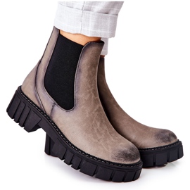 Csizma Munkavállalók Meleg Trapers Sergio Leone TR761 Grey szürke