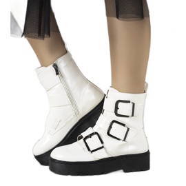 Austin fehér bokacsizma