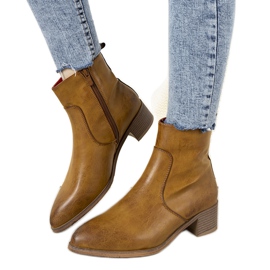 Női teves csizma, Hortense cowboy csizma barna