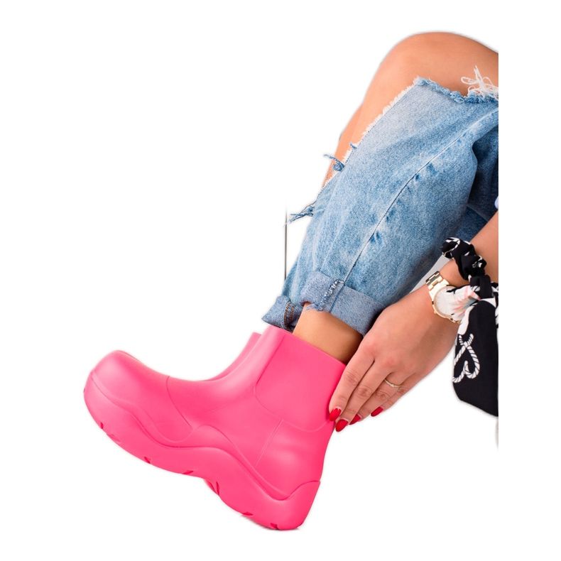 TRENDI Galosk a divatplatformon rózsaszín TRENDI Galosk a divatplatformon rózsaszín