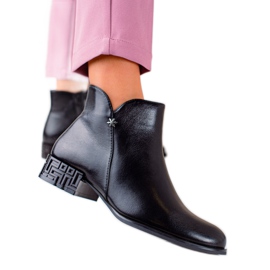 Csizma Dekoratív Sarokkal Sergio Leone fekete