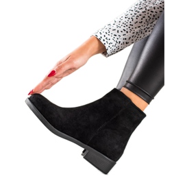 Mannika Klasszikus velúr csizma fekete