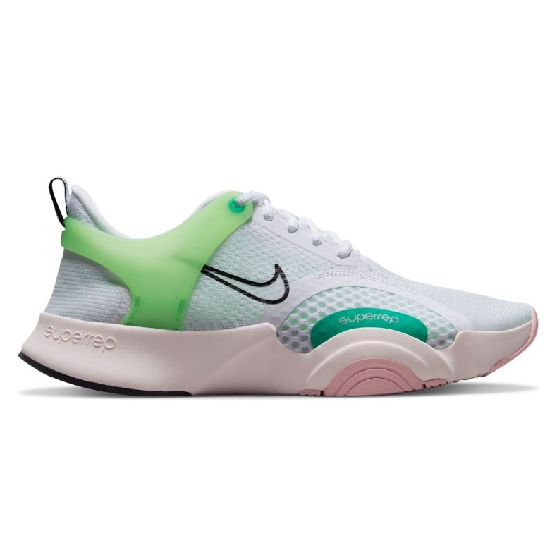 Nike SuperRep Go 2 W CZ0612-136 edzőcipő fehér zöld Nike SuperRep Go 2 W CZ0612-136 edzőcipő fehér zöld