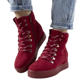 Carmona téli cipők bordó