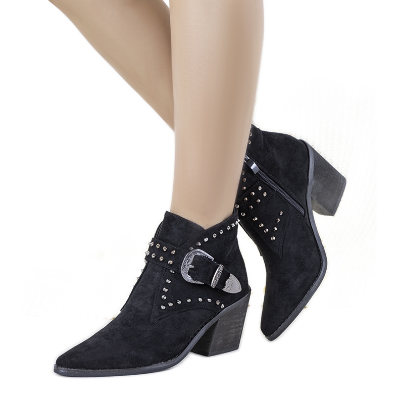 Fekete Hughes cowboy csizma