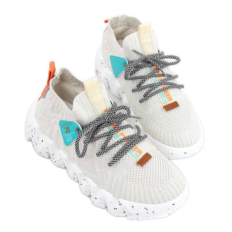 Magas talpú bézs NB387 Bézs színű sportcipő