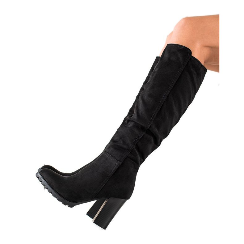 Sixth Sense Klasszikus fekete magas sarkú csizma