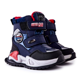 PJ2 Meleg hócsizma Csizma tépőzárral Navy Blue Rizie sötétkék PJ2 Meleg hócsizma Csizma tépőzárral Navy Blue Rizie sötétkék
