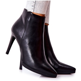 Női csizma magas sarkú Sergio Leone BT501 fekete