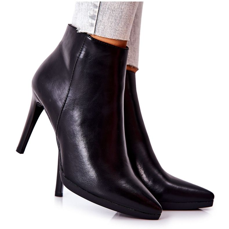 Női csizma magas sarkú Sergio Leone BT501 fekete