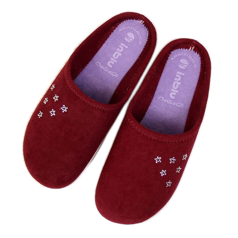 Otthoni papucs Inblu W ARC4 bordó piros Otthoni papucs Inblu W ARC4 bordó piros