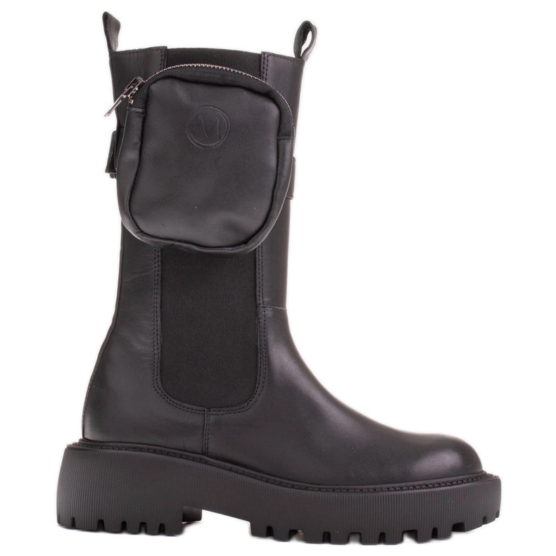 Marco Shoes Csizma levehető tasakkal az övön fekete