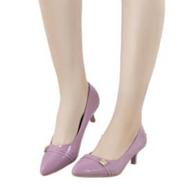 Lila pumpák Molly alacsony sarkán