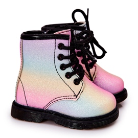 FR1 Meleg gyermekcsizma cipzárral Pasztell Goopy sokszínű