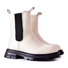 FR1 Gyermek meleg csizma Bézs Alanya fekete