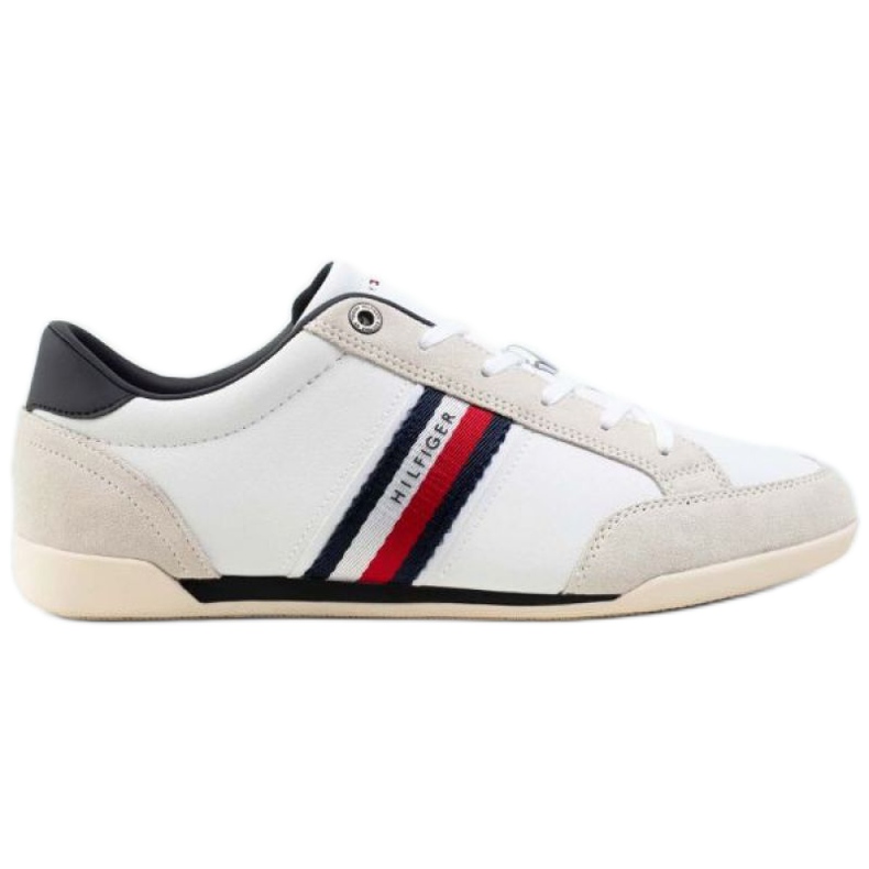 Cipő Tommy Hilfiger Corporate Material Mix Bőr M FM0FM03741 Ybr fehér