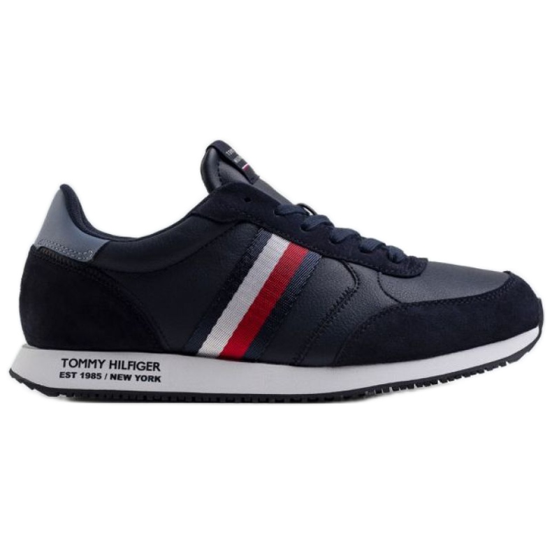Cipő Tommy Hilfiger Runner Lo Leather Mix M FM0FM03736 DW5 sötétkék