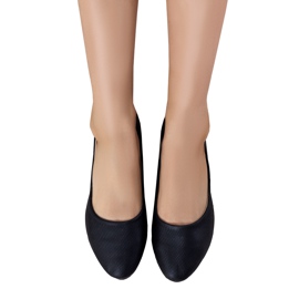 Fekete öko-velúr balerinák a Silmától