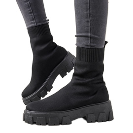 Fekete csizma vastag talpon Randy Fekete csizma vastag talpon Randy