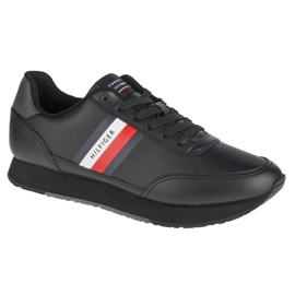 Tommy Hilfiger Essential Runner téli bőr M FM0FM03814-BDS ​​cipők fekete