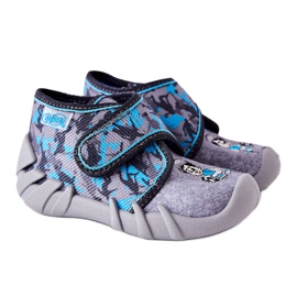 BEFADO S.A. Papucs Inblu 523P014 Szürke-Kék