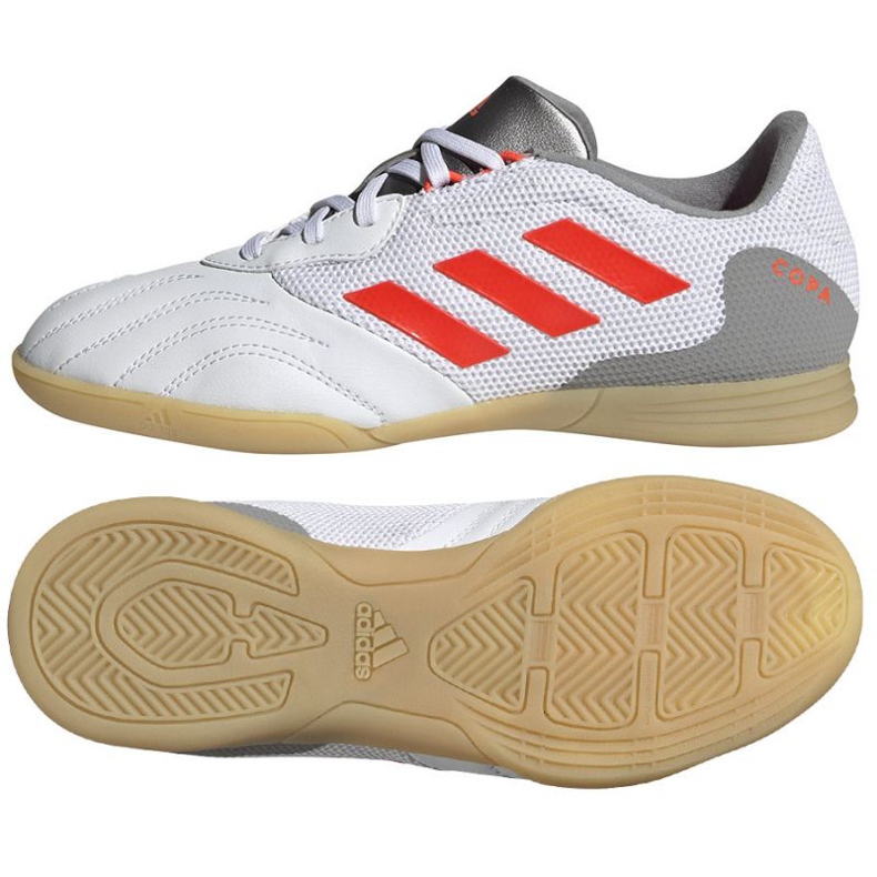 Adidas Copa Sense.3 Sala Jr FY6158 futballcipőben sokszínű fehér