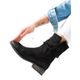 Evento Velúr cowboy csizma fekete Evento Velúr cowboy csizma fekete