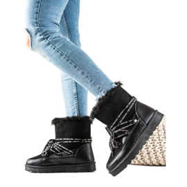 W. Potocki Fekete hó csizma Potocki