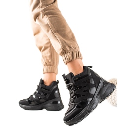 W. Potocki Kényelmes fekete Potocki csizma