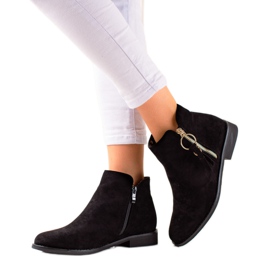 Super Me Arany cipzárral ellátott csizma fekete Super Me Arany cipzárral ellátott csizma fekete