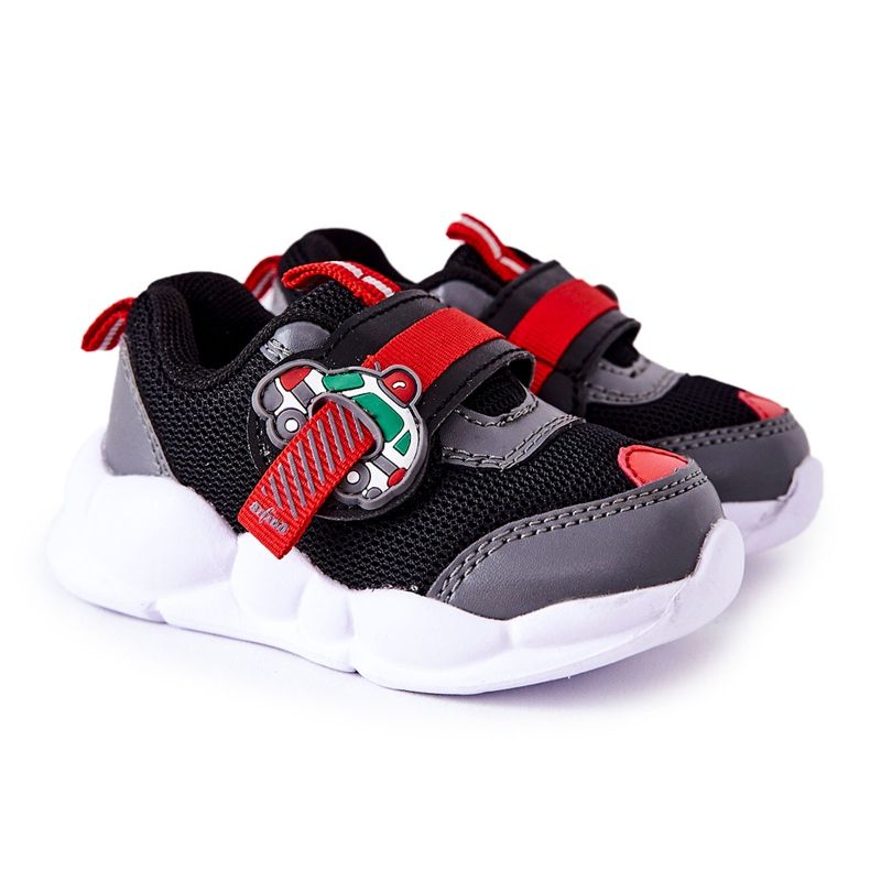 BEFADO S.A. Gyermek sportcipő tépőzárral Befado 516P096 Fekete piros