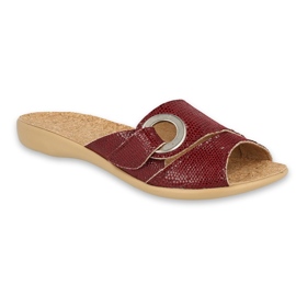 Befado női cipő pu 265D021 barna piros