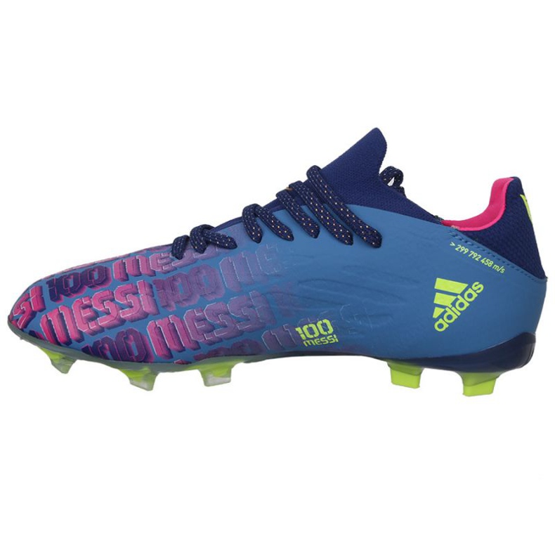 Adidas X Speedflow Messi.1 Fg Jr FY6929 futballcipő sötétkék, lila, kék, tarka kék