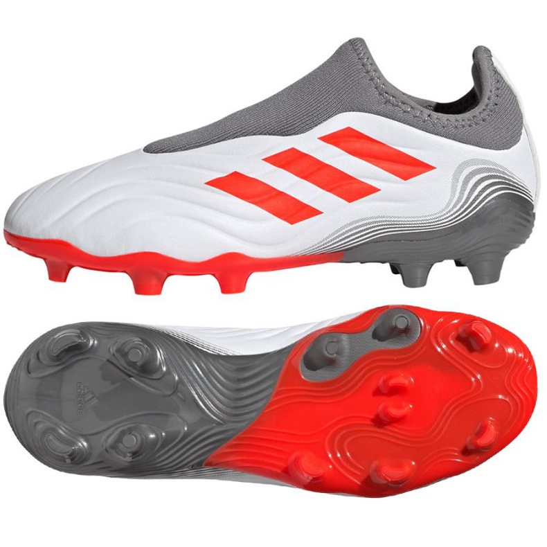 Adidas Copa Sense.3 Ll Fg Jr FY6155 futballcipő szürke, fehér fehér