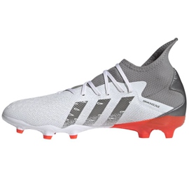 Adidas Predator Freak.3 Fg M FY6276 futballcipő szürke, fehér fehér