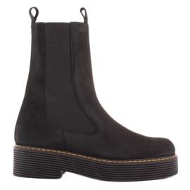 Marco Shoes Greta csizma rugalmas gumival fekete Marco Shoes Greta csizma rugalmas gumival fekete