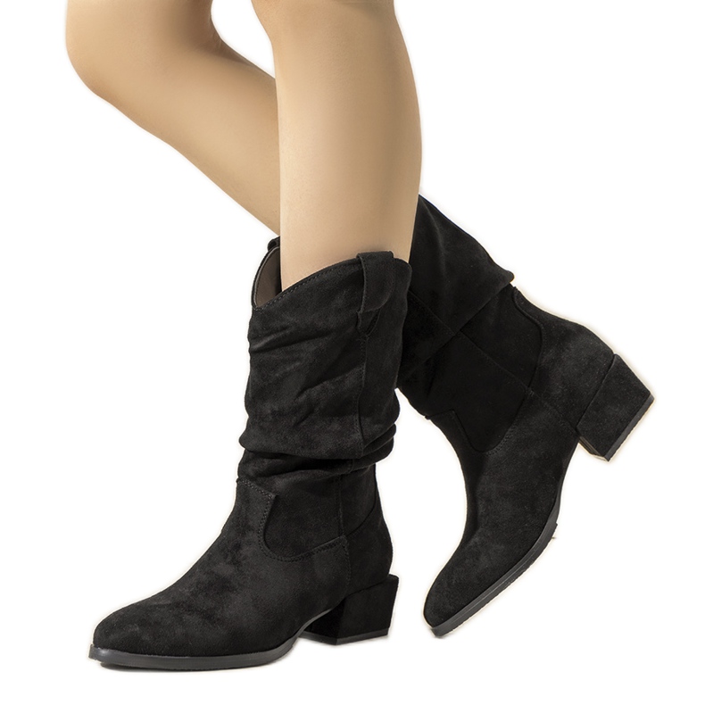 Fekete Francis cowboy csizma